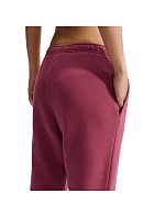 Dámske nohavice Nike Studio Fleece, ružové, IM8076 654