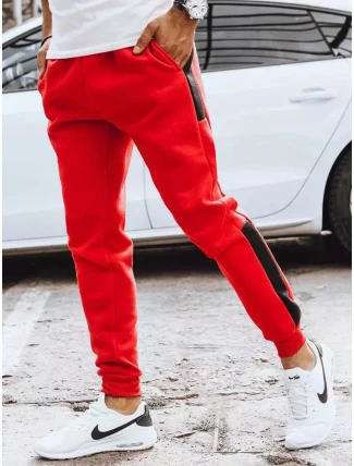 FashionStreet červené pánske tepláky UX3730