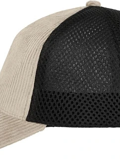 Daiber MB 6254 6-panelová čiapka typu Trucker 03.6254 pieskovcová/čierna