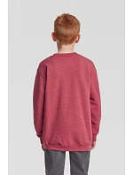 Fruit of the Loom Classic Kids Set-In Sweat Detská mikina 16.2041 vintage heather red Fruit of the Loom Classic Kids Set-In Sweat Detská mikina 16.2041 vintage heather red