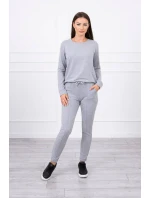 Šedá tepláková súprava