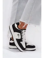 Dámske tenisky Big Star HI-POLY SYSTEM - bielo-čierne