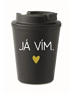 VIEM - čierny termohrnček 300 ml