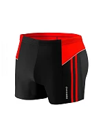 Plavecké boxerky 384 čierno-červené - Sesto Senso