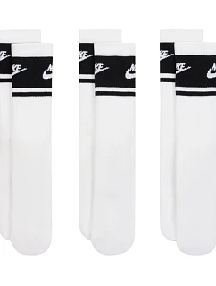 Nike Everyday Elevated Crew 3 páry bielych a čiernych ponožiek IM7949 901