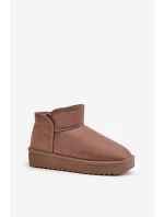 Śniegowce Na Platformie Damskie D.Franklin DFSH370010 Taupe