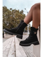 Botki Wokrery Damskie Z Ozdobnym Elementem Ocieplane Czarne Kalindra Botki Wokrery Damskie Z Ozdobnym Elementem Ocieplane Czarne Kalindra