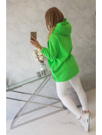 Bluza z krótkim suwakiem zielony neón