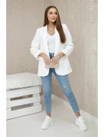 Sako s klopami elegantné ecru Sako s klopami elegantné ecru