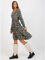 Šaty D73771M30365A v khaki farbe Šaty D73771M30365A v khaki farbe