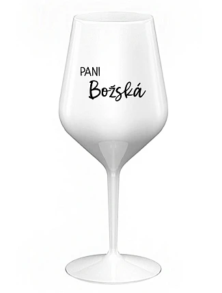 Lady of God - biely nerozbitný pohár na víno 470 ml