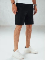 Pánske čierne teplákové šortky FashionStreet SX2512 Pánske čierne teplákové šortky FashionStreet SX2512