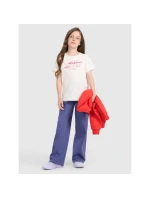 Dievčenské tepláky so širokými nohavicami 4F 4FJRAW25TTROF1598-33S