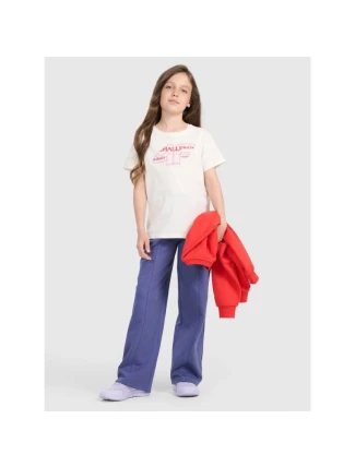 Dievčenské tepláky so širokými nohavicami 4F 4FJRAW25TTROF1598-33S