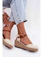 Dámske espadrilky na platforme Wrangler 20261087-99Q Beige