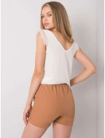 Šortky DHJ SN 13260.38P svetlo hnedá