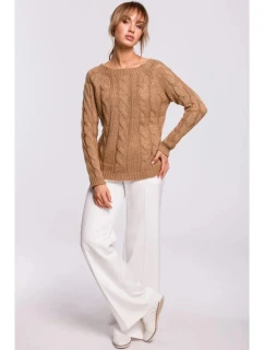 Dámsky sveter Bateau M511 Dark beige - MOE