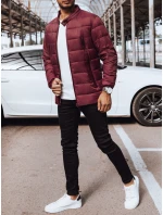FashionStreet pánska bordová prešívaná bunda TX4443