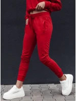 Dámske tepláky RELAX MODE červené FashionStreet UY2141 Dámske tepláky RELAX MODE červené FashionStreet UY2141