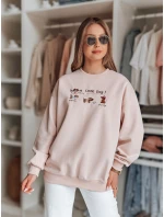 Dámska nadrozmerná mikina s jazvečíkmi JAMNIKOVE pink FashionStreet BY1497 Dámska nadrozmerná mikina s jazvečíkmi JAMNIKOVE pink FashionStreet BY1497