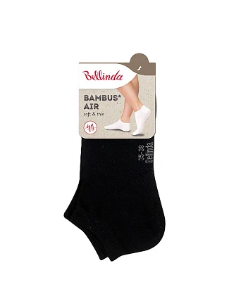 Krátke dámske bambusové ponožky BAMBUS AIR LADIES IN-SHOE SOCKS - Bellinda - čierna Krátke dámske bambusové ponožky BAMBUS AIR LADIES IN-SHOE SOCKS - Bellinda - čierna