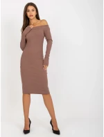 Dámske šaty EM SK 674 hnedé