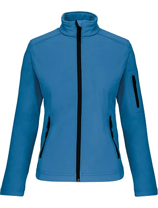 Kariban K 400 Dámska 3-vrstvová softshellová bunda 20.K400 aqua blue Kariban K 400 Dámska 3-vrstvová softshellová bunda 20.K400 aqua blue