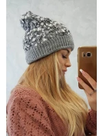 Bublinková čiapočka K219 sivá