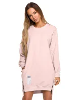 M676 Svetrová tunika so zipsami - čierna