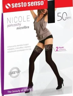 Dámske samolepiace pančuchy Nicole 50 DEN - Sesto Senso