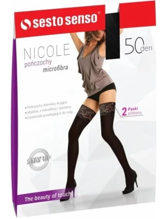 Dámske samolepiace pančuchy Nicole 50 DEN - Sesto Senso
