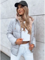 Dámska prechodná bunda prešívaná na oboch stranách VICTORIA SNUG sivá TY3696 Dámska prechodná bunda prešívaná na oboch stranách VICTORIA SNUG sivá TY3696