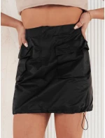 Dámska mini sukňa QUILLA čierna FashionStreet CY0437 Dámska mini sukňa QUILLA čierna FashionStreet CY0437