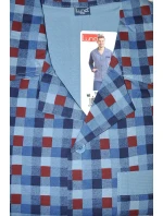 Luna 797 long/r 4XL pánske pyžamo bez zipsu