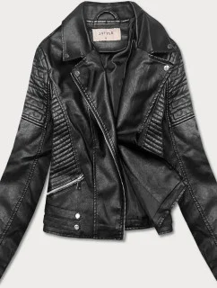 Krátke ramená s golierom čierne (11Z8031)