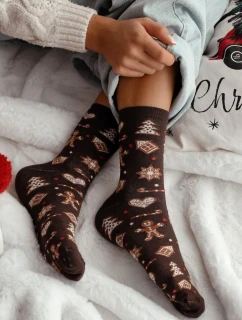 Milena ponožky 1283-038 Perníkové Vianoce 37-41