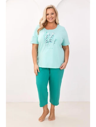 Regina 740 cr/r 2XL-3XL W26 dámske pyžamo Regina 740 cr/r 2XL-3XL W26 dámske pyžamo
