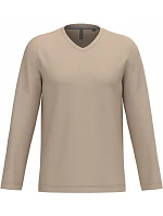 Kariban K 358 Pánske tričko s výstrihom do V a dlhými rukávmi 20.K358 light sand Kariban K 358 Pánske tričko s výstrihom do V a dlhými rukávmi 20.K358 light sand