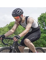 Cyklistické šortky Rockbros RK2002L s trakami a vložkou, veľkosť L – čierne Cyklistické šortky Rockbros RK2002L s trakami a vložkou, veľkosť L – čierne