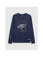 Pánske tričko s potlačou a dlhým rukávom 4F 4FRAW25TLONM606-31S pánske