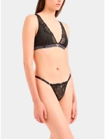 Dámske tangá 163826 4R206 00020 Black - Emporio Armani