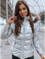Dámska bunda NELLY silver FashionStreet TY2273 Dámska bunda NELLY silver FashionStreet TY2273