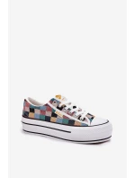 Wzorzyste Trampki Damskie Na Platformie Lee Cooper LCW-25-31-3441L Multikolor