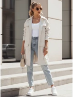 VERMONT dámsky prechodný kabát s viazaním svetlosivý FashionStreet NY0581 VERMONT dámsky prechodný kabát s viazaním svetlosivý FashionStreet NY0581