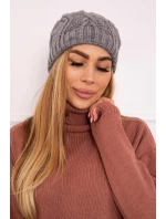 Fleecová čiapka Sylwia K244 tmavo šedá