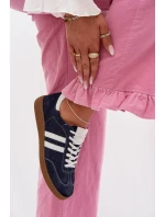 Zazoo N1068 Semišové Nízké Dámské Tenisky Tmavě Modré