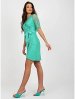 LK SK 508643 šaty.38X tyrkysová