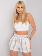 Šortky RO SN 2514.34P biela a modrá Šortky RO SN 2514.34P biela a modrá