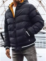 Pánska obojstranná zimná bunda tmavomodrá FashionStreet TX4196 Pánska obojstranná zimná bunda tmavomodrá FashionStreet TX4196
