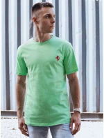 Pánske mätové bavlnené základné tričko FashionStreet RX5565 Pánske mätové bavlnené základné tričko FashionStreet RX5565